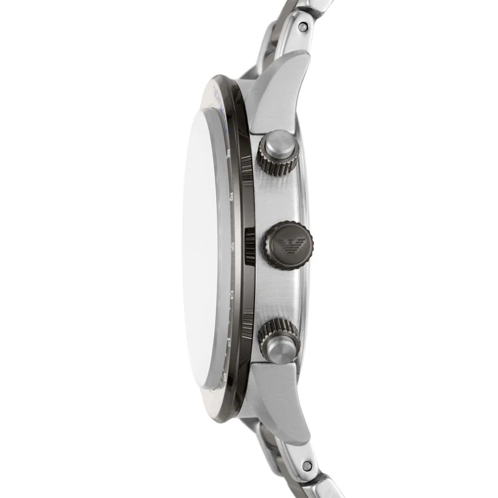  Shop Authentic Emporio Armani Chronograph Grey Dial Two Tone Steel Strap Watch For Men - AR11391 - Luxxuri
