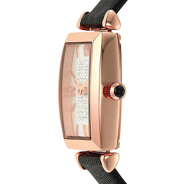  Shop Authentic Emporio Armani Gianni T Bar Quartz White Dial Black Leather Strap Watch For Women - AR11408 - Luxxuri