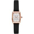  Shop Authentic Emporio Armani Gianni T Bar Quartz White Dial Black Leather Strap Watch For Women - AR11408 - Luxxuri