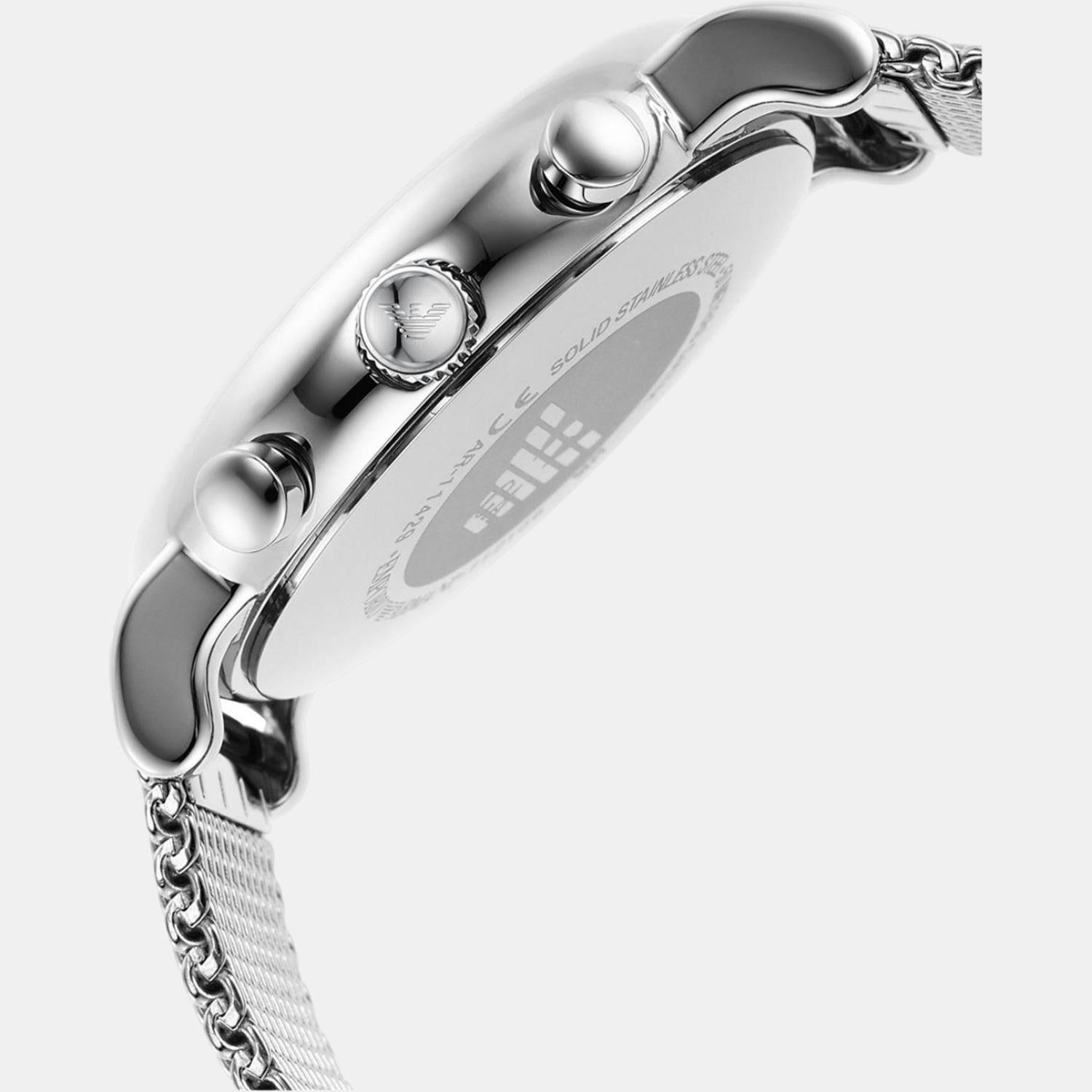  Shop Authentic Emporio Armani Luigi Chronograph Quartz Black Dial Silver Mesh Bracelet Watch For Men - AR11429 - Luxxuri