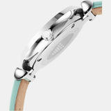  Shop Authentic Emporio Armani Gianni T Bar Analog Crystals Silver Dial Blue Leather Strap Watch For Women - AR11443 - Luxxuri
