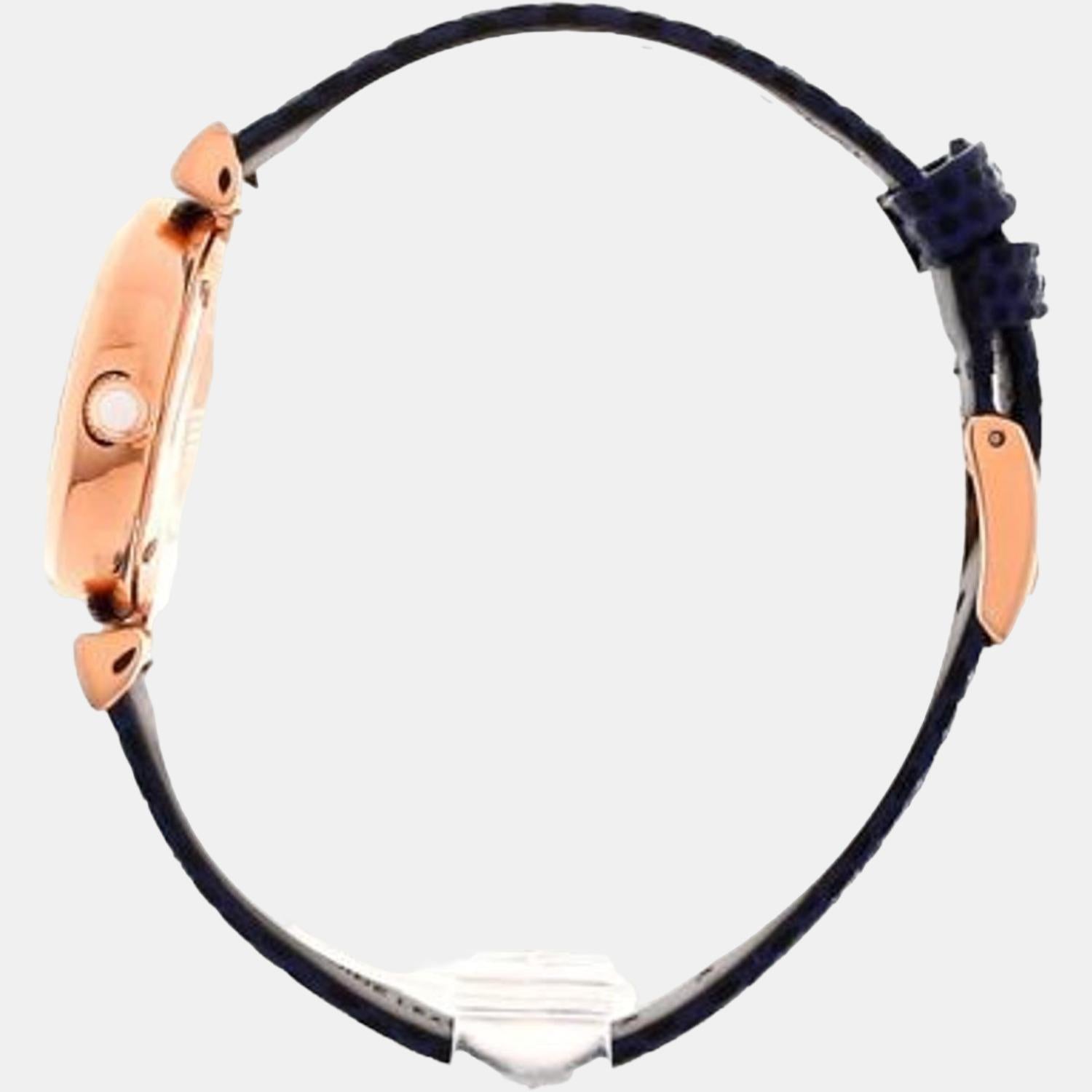  Shop Authentic Emporio Armani Gianni T-Bar Analog Mother of Pearl Dial Blue Leather Strap Watch For Women - AR11468 - Luxxuri