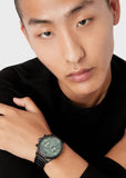 Shop Authentic Emporio Armani Mario Chronograph Green Dial Black Steel Strap Watch For Men - AR11472 - Luxxuri