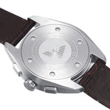  Shop Authentic Emporio Armani Claudio Chronograph Brown Dial Brown Leather Strap Watch For Men - AR11482 - Luxxuri