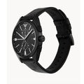  Shop Authentic Emporio Armani Claudio Chronograph Black Dial Black Leather Strap Watch For Men - AR11483 - Luxxuri
