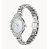  Shop Authentic Emporio Armani Cleo Crystals Mother Of Pearl Dial Silver Steel Strap Watch For Women - AR11484 - Luxxuri