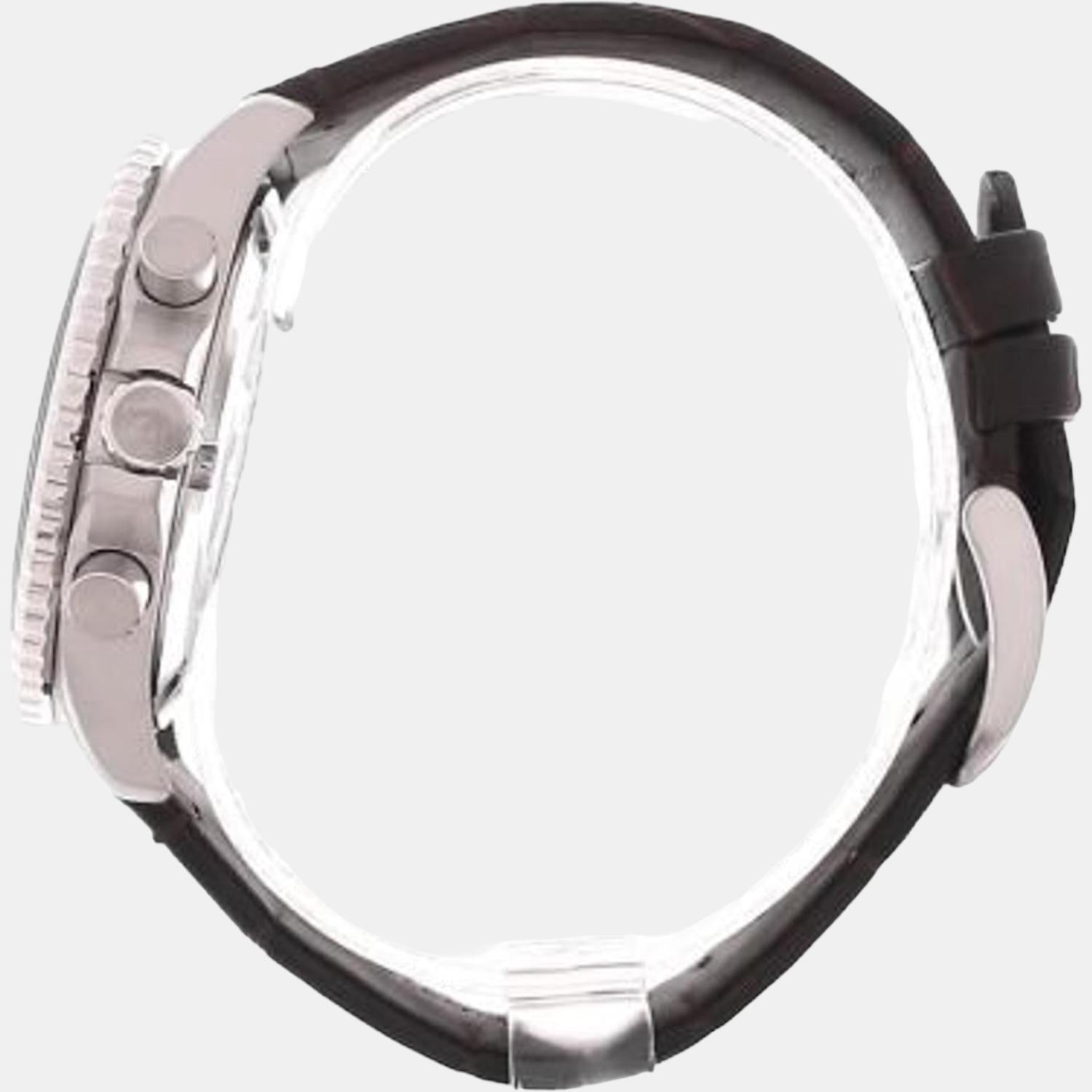  Shop Authentic Emporio Armani Diver Chronograph Brown Dial Brown Leather Strap Watch For Men - AR11486 - Luxxuri