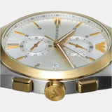  Shop Authentic Emporio Armani Claudio Chronograph Silver Dial Black Leather Strap Watch For Men - AR11498 - Luxxuri