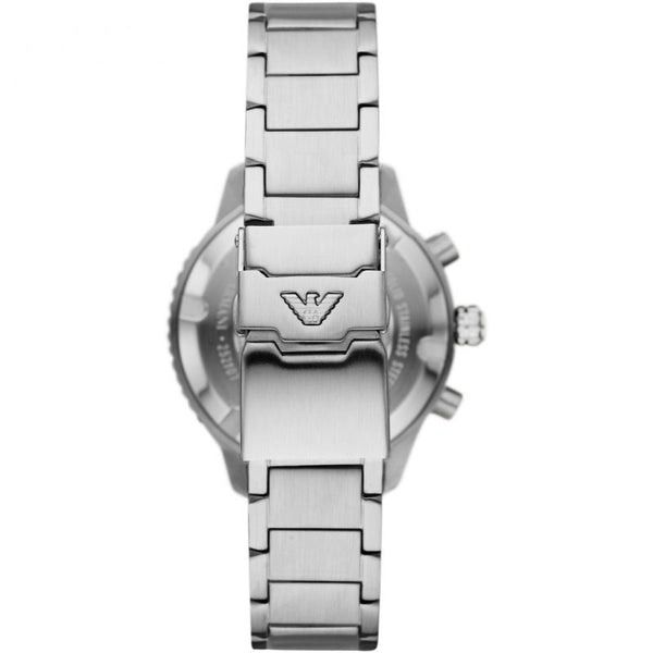  Shop Authentic Emporio Armani Diver Chronograph Green Dial Silver Steel Strap Watch For Men - AR11500 - Luxxuri