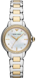  Shop Authentic Emporio Armani Mia Quartz Mother of Pearl Dial Two Tone Steel Strap Watch For Women - AR11524 - Luxxuri