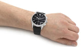  Shop Authentic Emporio Armani Paolo Chronograph Black Dial Black Leather Strap Watch For Men - AR11530 - Luxxuri
