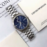  Shop Authentic Emporio Armani Claudio Chronograph Blue Dial Silver Steel Strap Watch For Men - AR11541 - Luxxuri