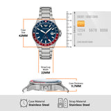  Shop Authentic Emporio Armani Sea Explorer GMT Blue Dial Silver Steel Strap Watch For Men - AR11590 - Luxxuri