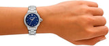  Shop Authentic Emporio Armani Mia Three Hand Crystals Blue Dial Silver Steel Strap Watch For Women - AR11630 - Luxxuri