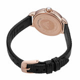  Shop Authentic Emporio Armani Mia Three Hand Crystals Silver Dial Black Leather Strap Watch For Women - AR11631 - Luxxuri