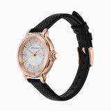  Shop Authentic Emporio Armani Mia Three Hand Crystals Silver Dial Black Leather Strap Watch For Women - AR11631 - Luxxuri