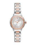  Shop Authentic Emporio Armani Mia Three-Hand Analog Crystal Silver Dial Two Tone Steel Strap Watch For Women - AR11643 - Luxxuri