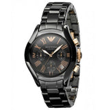  Shop Authentic Emporio Armani Chronograph Black Ceramic Stainless Steel Dial Watch For Women - AR1411 - Luxxuri