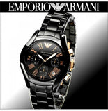  Shop Authentic Emporio Armani Chronograph Black Ceramic Stainless Steel Dial Watch For Women - AR1411 - Luxxuri