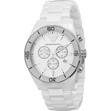  Shop Authentic Emporio Armani Ceramic Chronograph White Dial White Ceramic Strap Watch For Men - AR1424 - Luxxuri