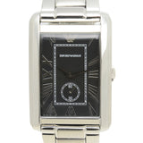  Shop Authentic Emporio Armani Classic Analog Black Dial Silver Steel Strap Watch For Men - AR1608 - Luxxuri