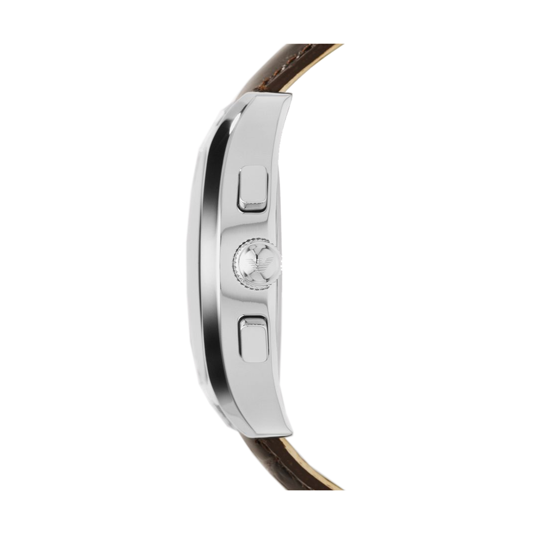  Shop Authentic Emporio Armani Valente Chronograph Amber Dial Brown Leather Strap Watch For Men - AR1634 - Luxxuri