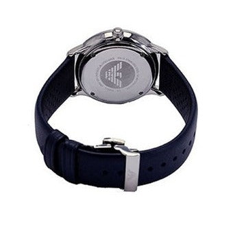  Shop Authentic Emporio Armani Analog Quartz Blue Dial Blue Leather Strap Watch For Men - AR1647 - Luxxuri