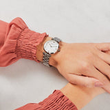  Shop Authentic Emporio Armani T Bar Mother of Pearl Dial Steel Strap Watch For Women - AR1682 - Luxxuri