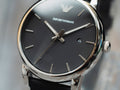  Shop Authentic Emporio Armani Classic Quartz Black Dial Black Leather Strap Watch For Men - AR1692 - Luxxuri