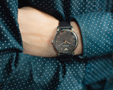  Shop Authentic Emporio Armani Classic Quartz Black Dial Black Leather Strap Watch For Men - AR1692 - Luxxuri