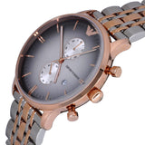  Shop Authentic Emporio Armani Gianni Chronograph Grey Dial Two Tone Steel Strap Watch For Men - AR1721 - Luxxuri