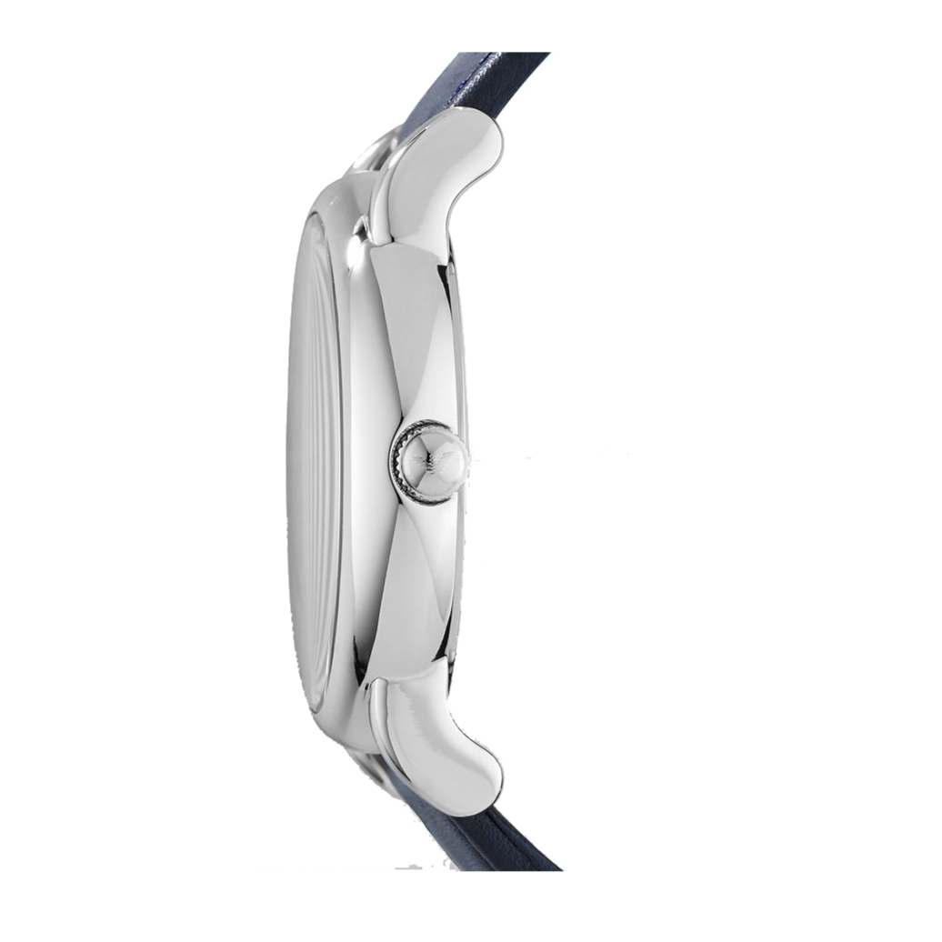  Shop Authentic Emporio Armani Classic Quartz Blue Dial Black Leather Strap Watch For Men - AR1731 - Luxxuri