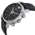 Shop Authentic Emporio Armani Classic Chronograph Black Dial Black Leather Strap Watch For Men - AR1733 - Luxxuri