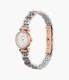  Shop Authentic Emporio Armani Mother of Pearl Dial Two Tone Steel Strap Watch For Women - AR1689 - Luxxuri