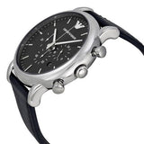  Shop Authentic Emporio Armani Luigi Chronograph Black Dial Black Leather Watch For Men - AR1828 - Luxxuri