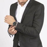  Shop Authentic Emporio Armani Luigi Chronograph Black Dial Black Leather Watch For Men - AR1828 - Luxxuri