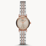  Shop Authentic Emporio Armani Gianni T Bar Grey Dial Two Tone Steel Strap Watch For Women - AR1841 - Luxxuri