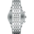 Emporio Armani Beta Chronograph Black Dial Steel Strap Watch For Men - AR1863