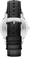  Shop Authentic Emporio Armani Classic Quartz Black Dial Black Leather Strap Watch For Men - AR1865 - Luxxuri