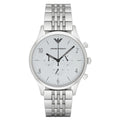  Shop Authentic Emporio Armani Classic Silver Dial Silver Steel Strap Watch For Men - AR1867 - Luxxuri