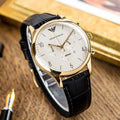  Shop Authentic Emporio Armani Classic Chronograph White Dial Black Leather Strap Watch For Men - AR1892 - Luxxuri