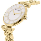  Shop Authentic Emporio Armani Gianni T Bar White Mother of Pearl Dial Gold Steel Strap Watch For Women - AR1907 - Luxxuri