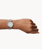  Shop Authentic Emporio Armani Gianni T-Bar Mother of Pearl Dial Silver Stainless Steel Watch For Women - AR1908 - Luxxuri