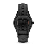  Shop Authentic Emporio Armani Meccanico White Dial Black Leather Strap Watch For Men - AR1923 - Luxxuri