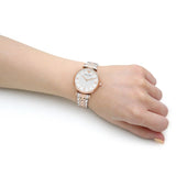  Shop Authentic Emporio Armani Gianni T Bar White Dial Two Tone Steel Strap Watch For Women - AR1926 - Luxxuri