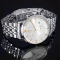  Shop Authentic Emporio Armani Chonograph SIlver Dial Silver Steel Strap Watch For Men - AR1933 - Luxxuri