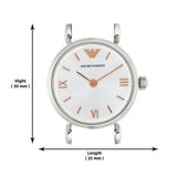  Shop Authentic Emporio Armani Gianni T Bar Quartz Silver Dial Silver Steel Strap Watch For Women - AR1935 - Luxxuri