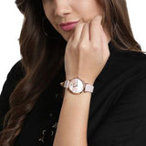  Shop Authentic Emporio Armani Gianni T Bar Mother Of Pearl Pink Dial Pink Leather Strap Watch For Women - AR1958 - Luxxuri