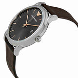  Shop Authentic Emporio Armani Luigi Quartz Gray Dial Brown Leather Strap Watch For Men - AR1996 - Luxxuri