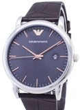  Shop Authentic Emporio Armani Luigi Quartz Gray Dial Brown Leather Strap Watch For Men - AR1996 - Luxxuri